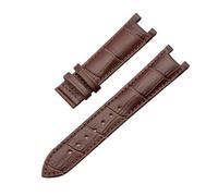 APVMFMKLTG Bracelet De Montre Adapté For GC, For Guess, Bracelet À Boucle Papillon, 20x11mm, 22x13mm, For Hommes Et Femmes(Brown no buckle,22-13mm)