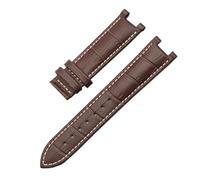 APVMFMKLTG Bracelet De Montre Adapté For GC, For Guess, Bracelet À Boucle Papillon, 20x11mm, 22x13mm, For Hommes Et Femmes(Brown white,22-13mm)