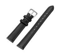 APVMFMKLTG Bracelet de montre en cuir PU, fin et souple, 8mm, 10mm, 12mm, 14mm, 16mm, 18mm, adapté aux montres intelligentes Seiko, 20mm, 22mm(Black-steel,22mm)