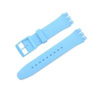 APVMFMKLTG Bracelet de rechange en Silicone for femmes, 12mm, 16mm, 17mm, 19mm, 20mm, adapté aux femmes en caoutchouc, Bracelet coloré, accessoires(Light blue,12mm)