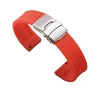 APVMFMKLTG Bracelet En Silicone 18/20/22/24 Mm For Huawei Watch Fit For GT 2/3 Fit For Samsung Fit For Galaxy Fit For Active 2 Bracelet À Dégagement Rapide For Amazfit(Red,22mm)