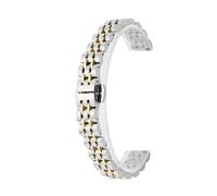 APVMFMKLTG Bracelet milanais en or, 8mm, 10mm, 12mm, 14mm, 16mm, 18mm, accessoires universels for Bracelet de montre en métal en acier inoxydable(B-Silver Gold,6mm)