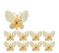 APVPOPOKGM Lot de 30 ou 50 Pinces Papillon en Plastique for Plantes, 4 Griffes, for orchidées, for Attacher des Branches, des tiges de Vigne grimpantes, Outils de Jardinage Clips Tomates(Yellow,50pc)