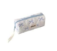 APVPOPOKGM Trousse à Crayons de Grande capacité avec nœud Papillon, Trousse de Papeterie de Bureau, Trousse à Crayons de Style ins(Blue)