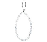 APXEL Dragonne de Téléphone, Perle Chaîne Téléphone Portable Charme De Téléphone, Anti-Perte Longe de Téléphone, Bracelet Telephone (Perle + Croissant de Lune)