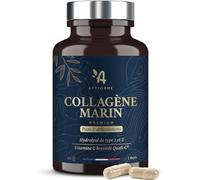 Apyforme - Collagene Marin + Acide Hyaluronique - Peau et Articulations - Enrichi en Vitamine C - Collagène Premium Hydrolisé Type 1 et 2-90 Gélules - Fabriqué en France