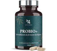 Apyforme - Probiotique Flore Intestinale - 60 Milliards UFC/Jour - 10 Souches Exclusives dont Lactobacillus - 60 Gélules Gastro-résistantes - Fabriqué en France