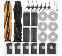 APZOVO Accessoires de Rechange pour Dreame X50 Ultra Complete/L40s Pro Ultra/L50 Pro Ultra/X50 Master/Matrix10 Ultra, 2 Brosse Principale, 6 Sacs à Poussière, 4 Filtre,6 Serpillière, 6 Brosse Latérale