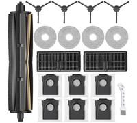 APZOVO Accessoires pour Dreame L10s Pro Ultra Heat/L10s Ultra Gen 2/L40 Ultra AE/X30 Ultra, pour Mova E30 Ultra, 1 TriCut Brosse Principale 6 Sacs à Poussière 2 Filtre 4 Serpillière 4 Brosse Latérale