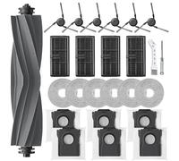 APZOVO Accessoires pour Dreame X40 Ultra Complete /X40 Ultra /X40 Master /L40 Ultra, pour Mova P50 Pro Ultra, 1 Brosse Principale, 6 Sacs à Poussière, 4 Filtre, 6 Serpillière, 6 Brosse Latérale