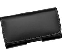 AQ Mobile Étui Ceinture pour Samsung Galaxy A56 A55 A36 A35, Vrai Cuir, Couleur Noir, Clip Ceinture, Horizontal, Fermeture magnétique