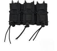 AQ zxdc Pochette Triple for Chargeur 9 mm, étui Molle for Chargeur Triple, Porte-chargeurs Universel 9 mm, Porte-munitions for Pistolet à Ouverture par Le Haut(Black)