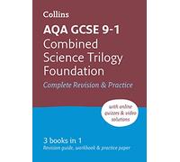AQA GCSE 91 Combined Science Foundation AllinOne Complete Revision and Practice by Collins GCSE Paperback Book Inconnu (Auteur)