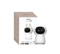 Aqara 4K PTZ Camera Hub G350, Zoom Hybride 9X, Hub Thread/Zigbee, Deux Objectifs, Suivi Automatique, Camera HomeKit WiFi 6, 2,4/5 Ghz WiFi, Fonctionne avec HomeKit Secure Video, Alexa, Google Home