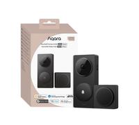 AQARA caméra de sonnette de porte Hub G410 Select (CH-C09D), noir, netteté d'image 2K avec champ de vision de 175°, Hub Zigbee & Matter intégré