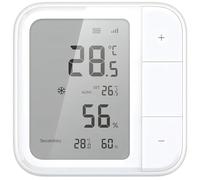 Aqara Capteur de climatisation W100, moniteur intelligent de température et d'humidité, compatible fil et Zigbee, écran LCD, 3 boutons intelligents