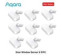 Aqara-Capteur de porte et fenêtre intelligent,fonction Mini Zigbee,télécommande,alarme de sécurité pour Xiaomi Mi Home,Apple Homekit - Type 8pcs door sensor
