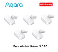 Aqara-Capteur de porte et fenêtre intelligent,fonction Mini Zigbee,télécommande,alarme de sécurité pour Xiaomi Mi Home,Apple Homekit - Type 5pcs door sensor