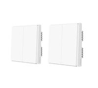Aqara D1 Interrupteur mural intelligent, 1/2/3 options de touches, télécommande Zigbee, D1 Pas de neutre 2KX2