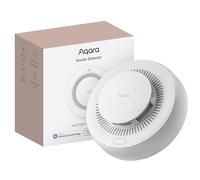 Aqara Détecteur de Fumée Connecté, Nécessite Aqara Hub Zigbee 3.0, Sirène 85 DB et Indicateur LED, Alarme Maison, Autonomie Longue, Matter Over Bridge, Compatible avec HomeKit, Alexa, Google Home