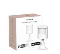 Aqara Détecteur de Mouvement et de Lumière P2, Matter Over Thread | Nécessite Routeur de Border Thread, Compatible avec Apple Home, Google Home, Alexa, SmartThings, Blanc