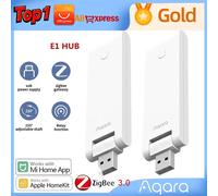 Aqara E1 Hub Zigbee 3.0 USB passerelle intelligente aqara Hub sans fil Zigbee connecter télécommande pour Mijia Mi maison pour Apple Homekit E1 Hub Add EU plug
