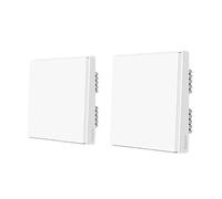 Aqara Interrupteur mural intelligent, Connectivité Zigbee, Double canal de contrôle, D1Avec neutre 1 X2en allemandTout en conservant la structure et la signification d'origine pour les locuteurs natif