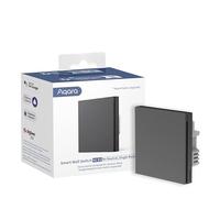 Aqara Interrupteur Mural Intelligent H1 EU (Un seul bouton, Sans neutre), NÉCESSITE AQARA HUB, de l'Interrupteur à Télécommande, est Compatible avec Alexa, HomeKit, Google Assistant, IFTTT, Gris