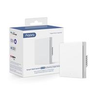 Aqara Interrupteur Mural Intelligent H1 EU (Un seul bouton, Sans neutre) | NÉCESSITE AQARA HUB, de l Interrupteur à Télécommande, est Compatible avec Alexa, HomeKit, Google Assistant, IFTTT