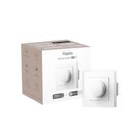 Aqara Interrupteur Variateur H2 UE, 2-en-1 Neutre, 1 Groupe 1-Voie, Blanc | Thread/Zigbee, 200 W, pour LED dimmable/CFL/incandescente/Halogène/ELV Lampe, Compatible Apple Home, Alexa, Google, Matter