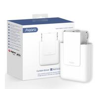 Moteur de Rideau Version Tige Compatible Zigbee 3.0 et Support Multi-écosystème Blanc