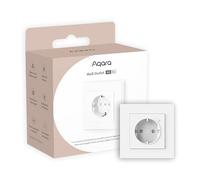 Aqara Prise Murale H2 EU avec Matter, HUB Zigbee 3.0 requis, 16A, Surveillance de l'énergie, Programmation, Mode Minuterie et Commande Vocale, Compatible avec HomeKit, Alexa, Google Home et IFTTT