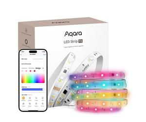 Aqara Ruban LED T1, NÉCESSITE HUB Zigbee 3.0, 2M RGB + IC Lumineux LED avec 16 Millions de Couleurs/Blanc Accordable/Effets de Dégradé, Supporte Apple Home, Google Home et Alexa, Matter over Bridge
