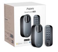Aqara Serrure Connectée U200 avec Clavier à Empreinte Digitale, Noir | Matter sur Thread, Accès avec pple Home, Serrure Porte, Batterie Rechargeable, Compatible Alexa