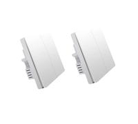 Aqara Smart Interrupteur mural, compatible Zigbee, grande capacité de charge , 2 pièces pas de neutre-2 touches