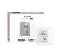 Aqara Thermostat de Pièce sans Fil W100, Contrôle à Distance HVAC | Thread/Zigbee, Surveillance de la Température & l humidité, 3 Boutons Personnalisables, Compatible Apple Home, Alexa, Google