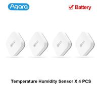 Aqara Zigbee-Hygromètre et Capteur de Température et d'Humidité,Therye.com,Moniteur à Distance pour Maison Intelligente,Homekit,Fonctionne avec Xiaomi ata jia Andrea - Type 4pcs Humidity Sensor
