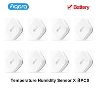 Aqara Zigbee-Hygromètre et Capteur de Température et d'Humidité,Therye.com,Moniteur à Distance pour Maison Intelligente,Homekit,Fonctionne avec Xiaomi ata jia Andrea - Type 8pcs Humidity Sensor