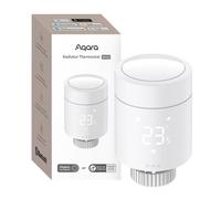 Aqara Zigbee/Thread Thermostat de Radiateur W600, Contrôle de Chauffage, Programmation Intelligente, Géorepérage, Compatible avec Apple Home, Home Assistant, Alexa, Google Home