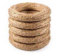 Aqbau 5 couronnes en Paille Ø 30 cm, épaisseur 50 mm, Loisirs créatifs | Bases naturelles pour l’Avent, Noël, porte, table et créations florales