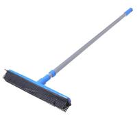 Aqbau® Balai en Caoutchouc avec Raclette À Manche Télescopique Antistatique Bleu Gris