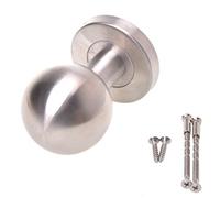 Aqbau Bouton de porte boule sur rosace ronde en acier inoxydable