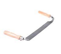 Aqbau® Couteau à tirer pour le bois Couteau droit Wagner avec manche en bois Fer à éplucher 35 cm