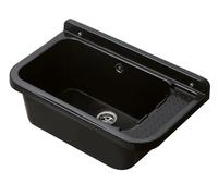 Aqbau® Évier De Drainage 60x34x21cm Noir Évier Bac À Laver