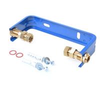Aqbau® Kit de fixation pour compteur et eau avec raccord vissé 3/4