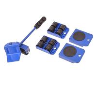 Aqbau® Kit de transport de meubles 5 pièces - Lève-meuble universel & scooter - Charge maximale 150 kg, dessous de meuble - Idéal pour déménagement, rénovation & garage - Roulettes de transport de