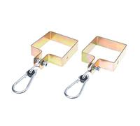 Aqbau Lot de 2 Colliers de Serrage pour balançoire en Bois carré 100 x 100 mm
