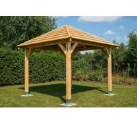 Aqbau lot de 4 supports de poteau ronds à visser 80 ou 100 mm