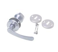 Aqbau® Poignée de porte avec bouton de porte et rosette BB | Bouton de porte | Bouton (argent)