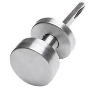 Aqbau Poignée de Porte Tournant Sur Rundrosette Pousseurs de Bouton Acier Inox